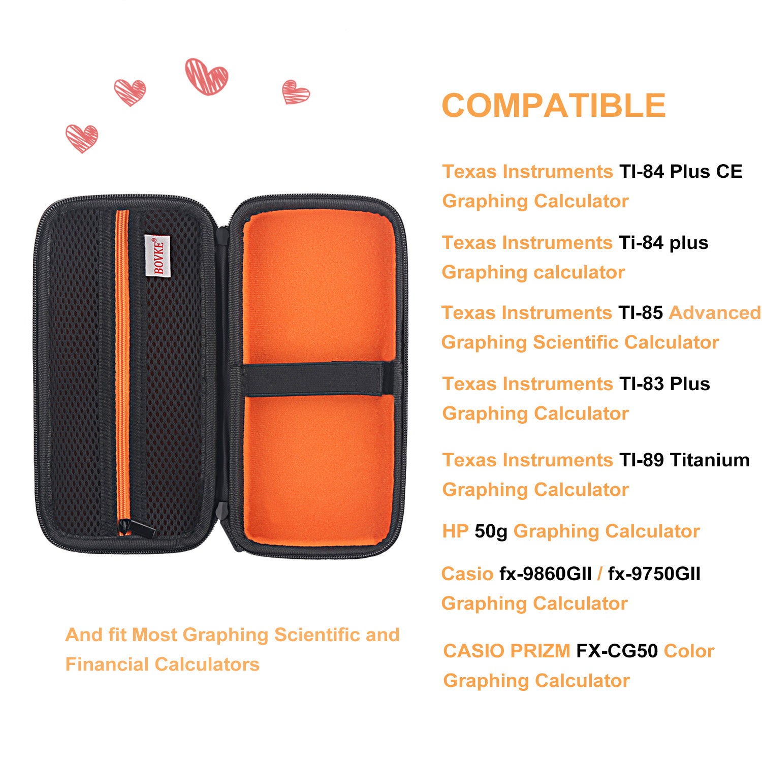 BOVKE Calculator Case for Texas Instruments TI-84 Plus CE BOVKE Calculator Case for Texas Instruments TI-84 Plus CE