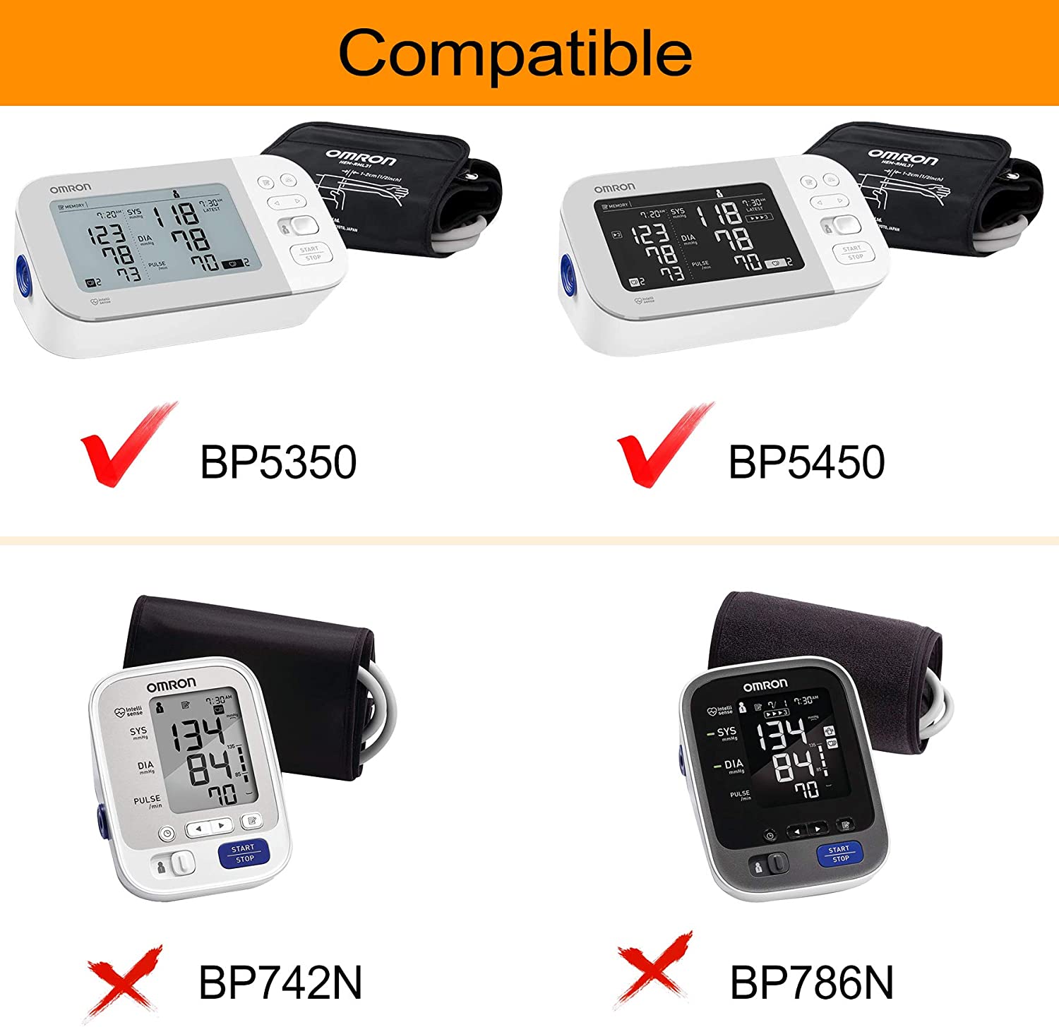 OMRON Digital 10 Series BP786 Blood Pressure Monitor Unit