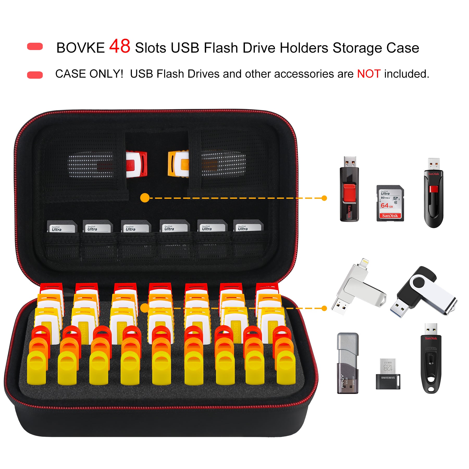 Settle Voksen Elendighed BOVKE USB Flash Drive Case for SanDisk Samsung Netac PNY